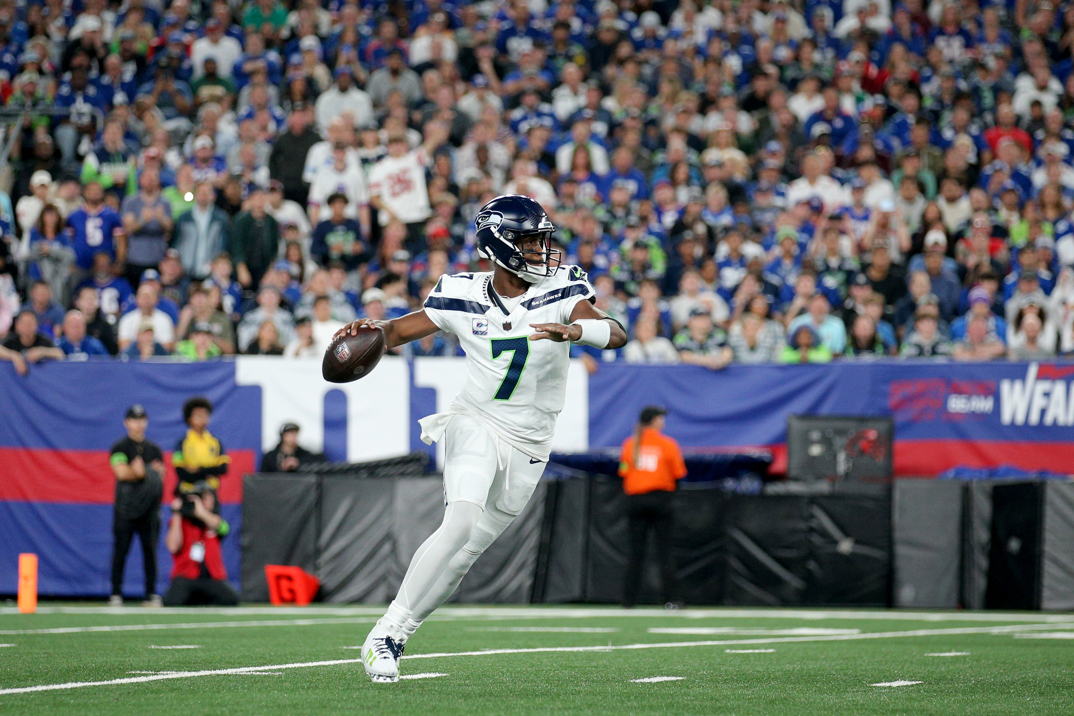Seattle Seahawks quarterback Geno Smith.
